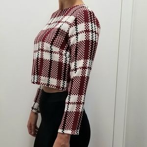 Vintage: Crop Top w Zipper Back